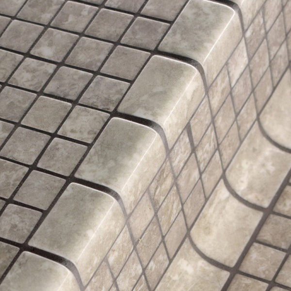 Corner Ash Safe Glass Mosaic Pool Tile