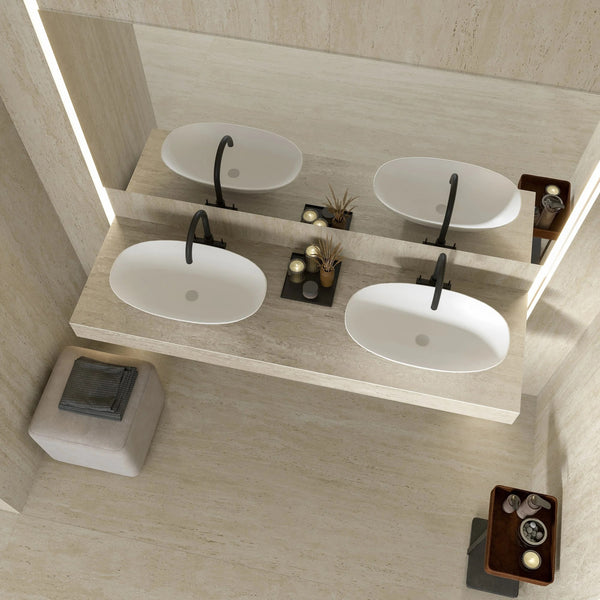 Cappella Pearl Veincut Travertine Italian Porcelain