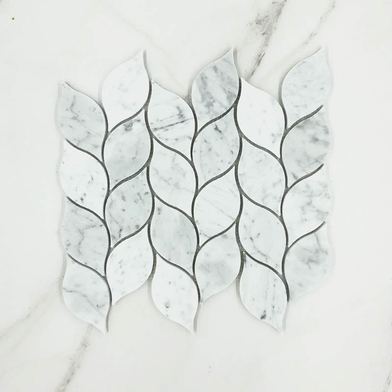 Carrara Bianco Leaf Marble Mosaic