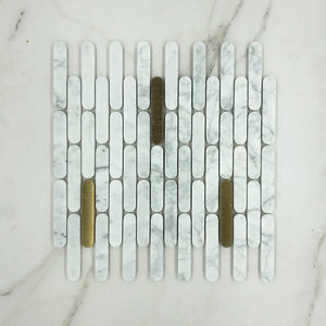 Carrara Tik Tax Plus Marble Mosaic