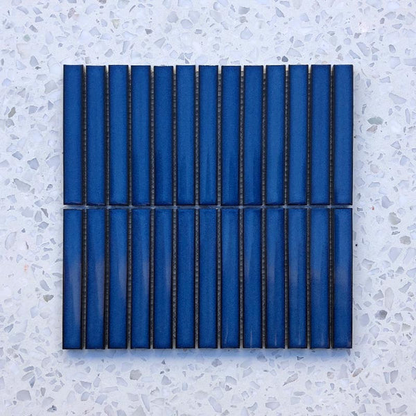 Kit Kat Cobalt Blue Concave Mosaic 145x20