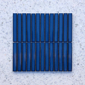 Kit Kat Cobalt Blue Concave Mosaic 145x20
