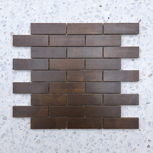 Copper Deluxe Maxi Brick Mosaic