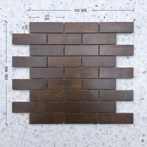 Copper Deluxe Maxi Brick Mosaic