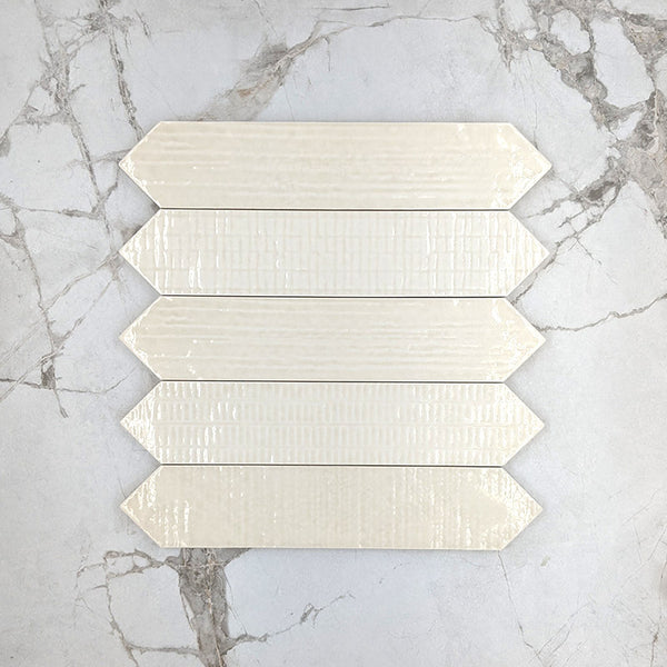 Crackle Marfil Decor Picket Porcelain