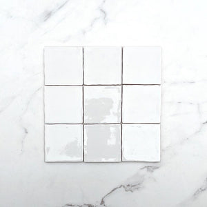 Crackle White Moroccan Porcelain 100x100