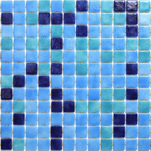 Deco-Mix 25001-C Glass Mosaic Pool Tile - Stone and Tile Projects 