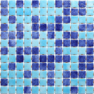 Deco-Mix 25003-B Glass Mosaic Pool Tile - Stone and Tile Projects 