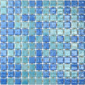 Deco-Mix 25004-B Glass Mosaic Pool Tile - Stone and Tile Projects 