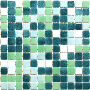 Deco-Mix 25010-D Glass Mosaic Pool Tile - Stone and Tile Projects 