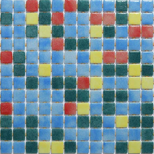 Deco-Mix 25015-D Glass Mosaic Pool Tile - Stone and Tile Projects 