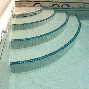 Deco-Mix 2514-B Glass Mosaic Pool Tile - Stone and Tile Projects 