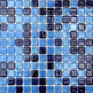 Deco-Mix 2577-C Glass Mosaic Pool Tile - Stone and Tile Projects 