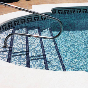 Deco-Mix 2578-C Glass Mosaic Pool Tile - Stone and Tile Projects 