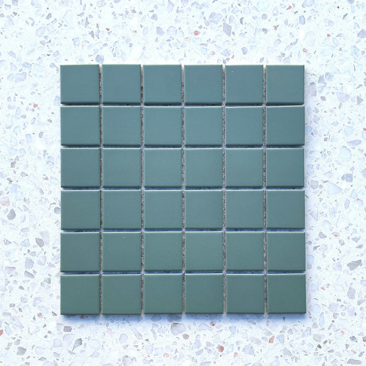 Dark Jade Porcelain Mosaic