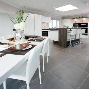Evo Dark Concrete Porcelain - Stone and Tile Projects 