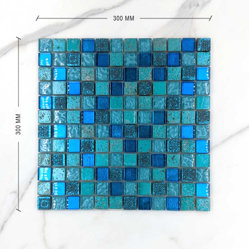 Exotic Aquamarine Mosaic Dimension
