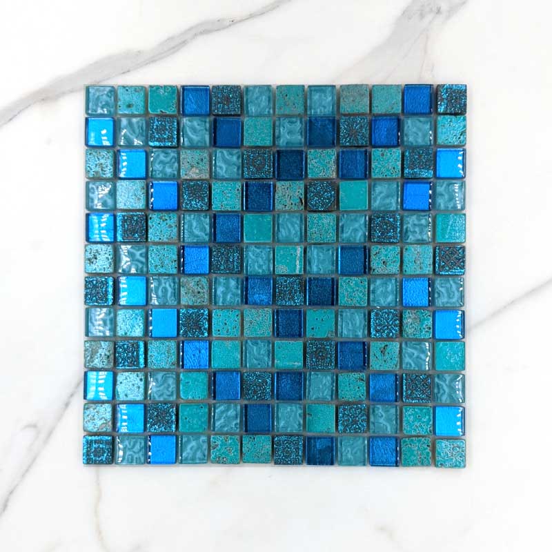 Exotic Aquamarine Mosaic
