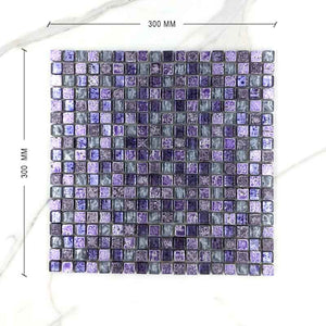 Exotic Lilac Purple Mosaic Dimension