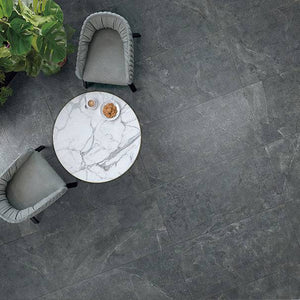 Fior Di Bosco Dark Grey Rectified Porcelain - Stone and Tile Projects 
