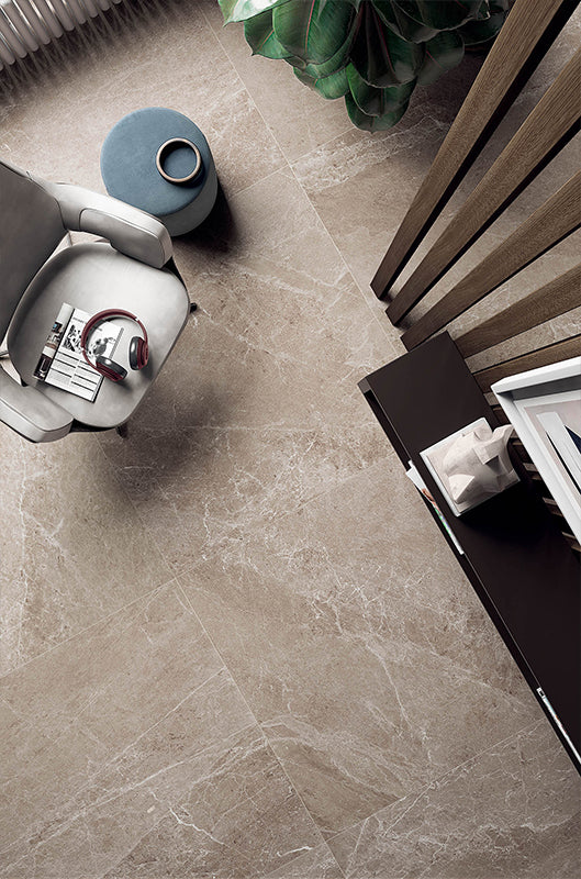 Frammenti Greige Limestone Italian Porcelain