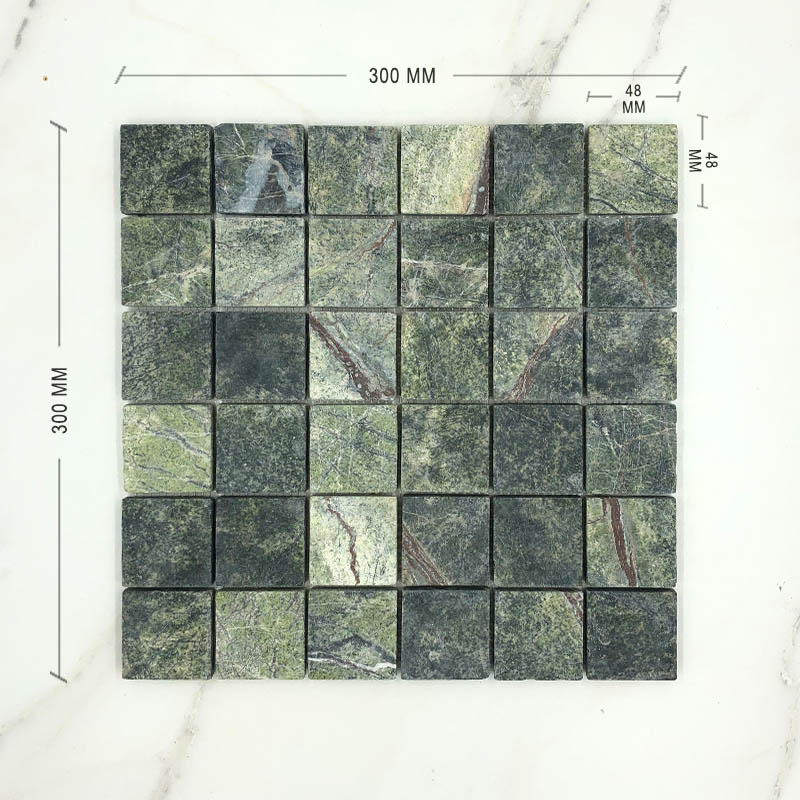 Green Forest Marble Mosaic Dimension