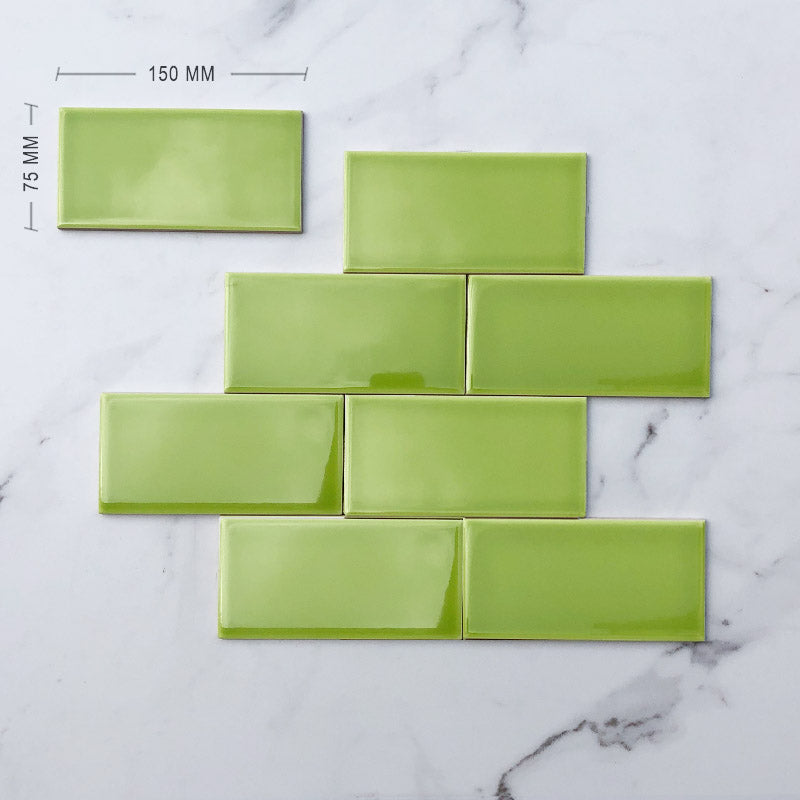 Green Subway Ceramic 150x75 Dimension