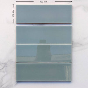 Green Spanish Subway Ceramic 300x100 - Stone and Tile Projects 