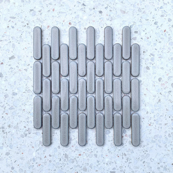 Tik Tax Grey Porcelain Mosaic