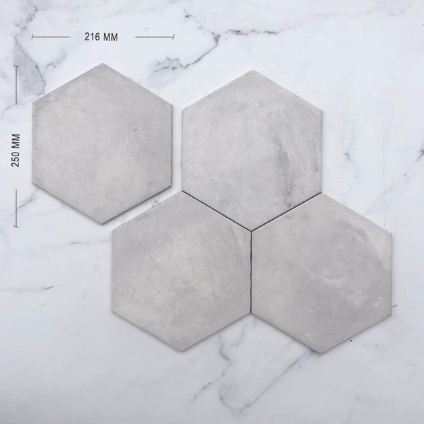 Grigio Italain Hexagon Porcelain Dimension