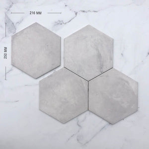 Grigio Italain Hexagon Porcelain Dimension