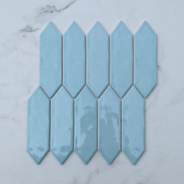 Jade Picket Porcelain Mosaic