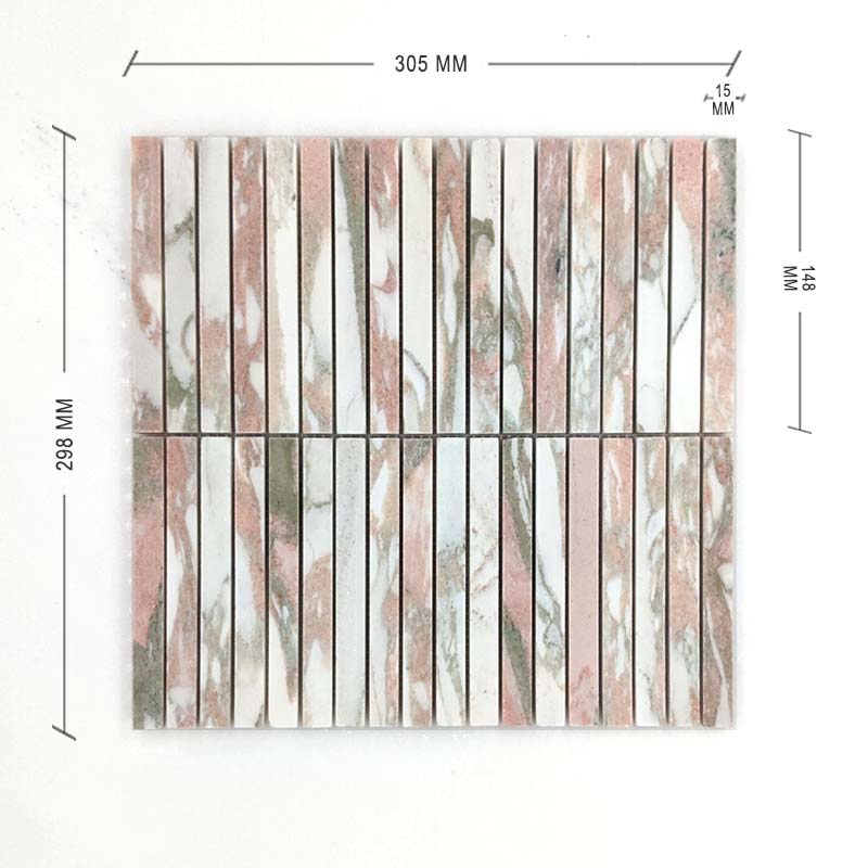 Kit Kat Norwegian Pink Finger Mosaic 148×15 Dimension