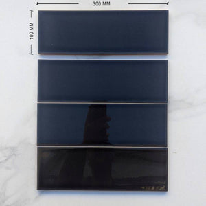 Liquorice Black Spanish Subway Ceramic 300x100 - Stone and Tile Projects 