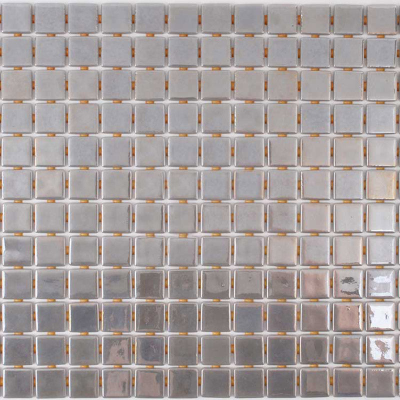 Metallic Inox Glass Mosaic Pool Tile