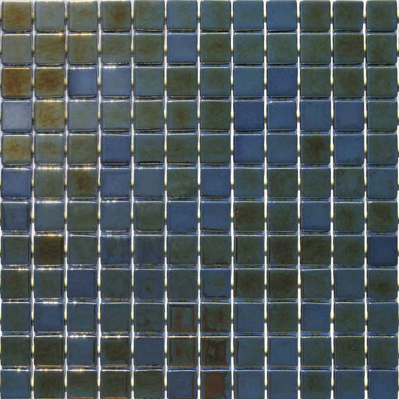 Metallic Lava Glass Mosaic Pool Tile