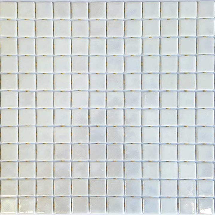 Metallic Nickel Glass Mosaic Pool Tile