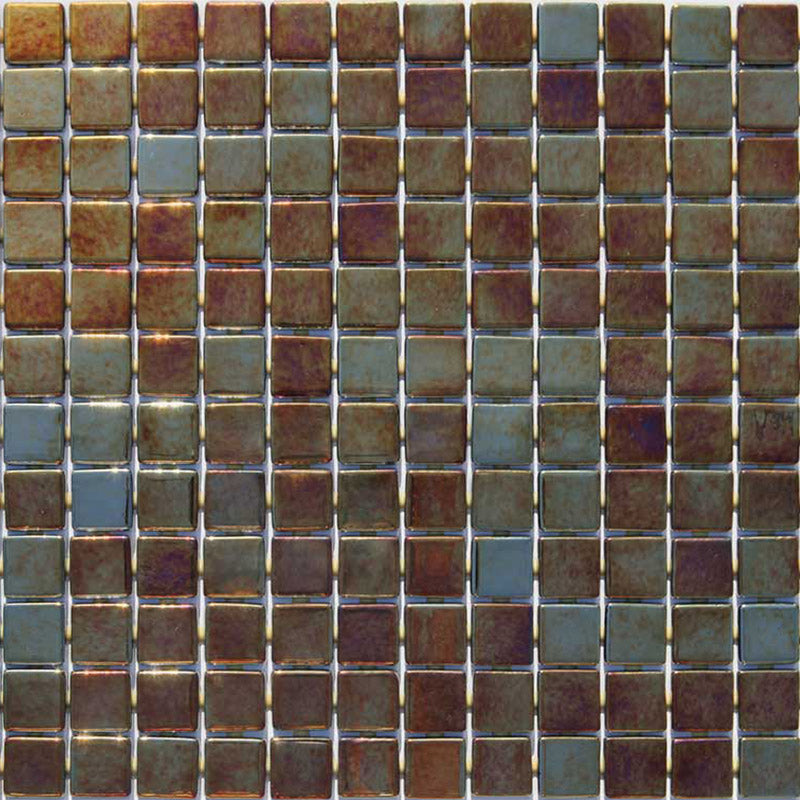 Metallic Oxido Glass Mosaic Pool Tile