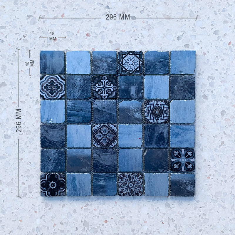 Marrakesh Blue Glass Mosaic