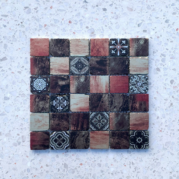 Marrakesh Brown Glass Mosaic