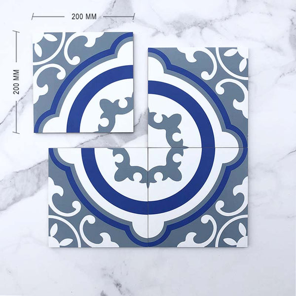 Moroccan Porcelain Pattern 9 Dimension