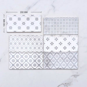 Nebbia Grey Decor Spanish Subway Ceramic 200x100 Dimension