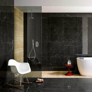 Nero Marquina Marble tIle Project Photo