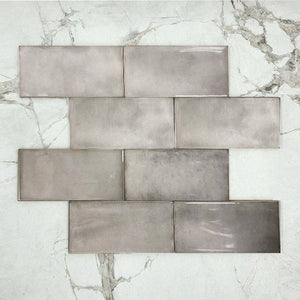 Newtown Gloss Grey Subway Porcelain