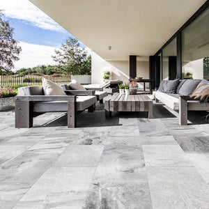 Nordic Grey Tumbled Marble Project Photo