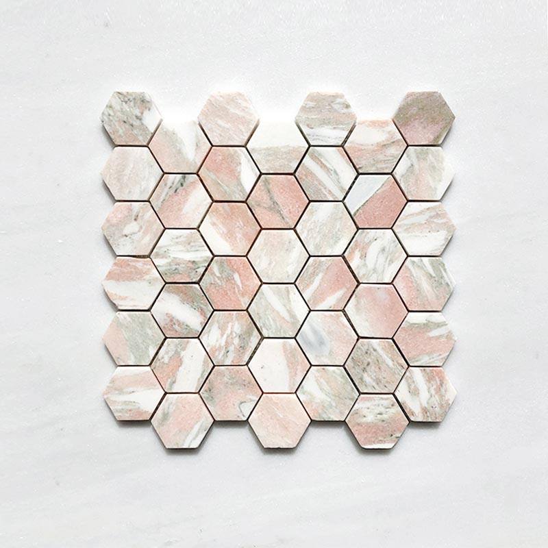 Norwegian Pink Hexagone 48 DIA