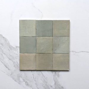Olive Zellige Moroccan Porcelain 100x100 - Stone and Tile Projects 