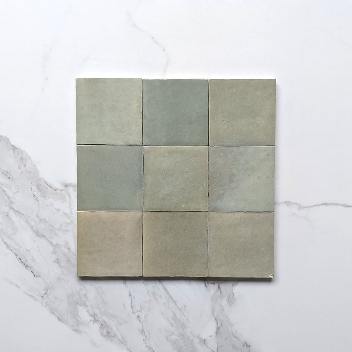 Olive Zellige Moroccan Porcelain 100x100