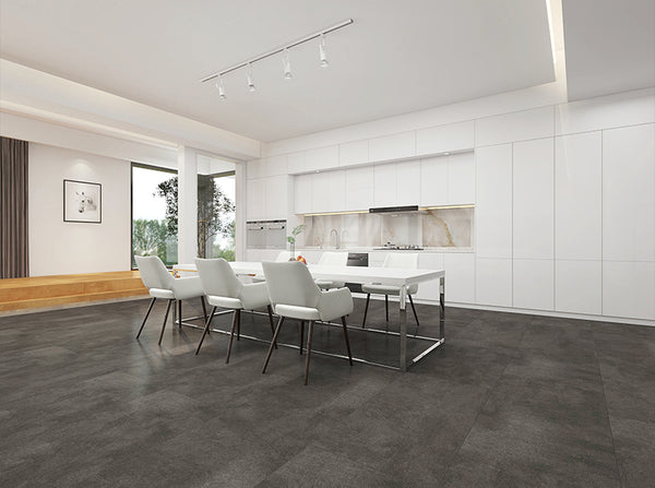 Oxford Deep Grey Concrete Porcelain