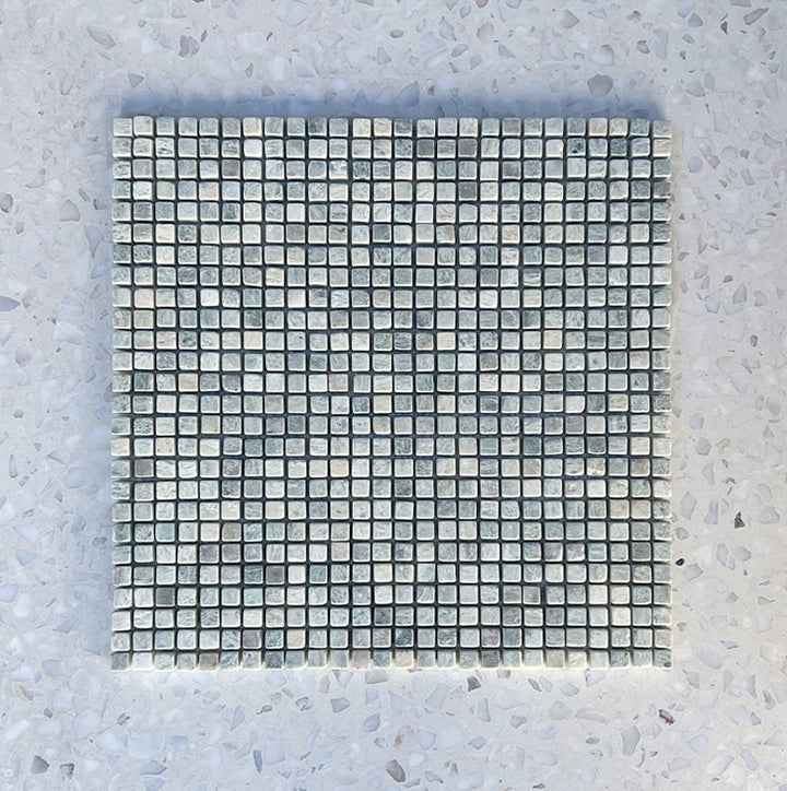 Paradiso Green Pixel Marble Mosaic